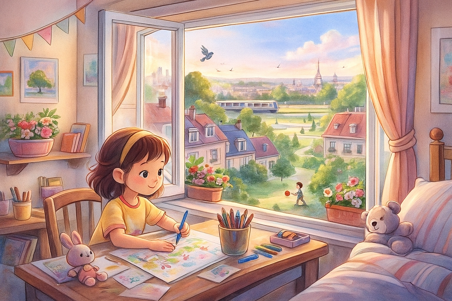 🌟 《丽娜的魔法画笔与塞纳森林的秘密》